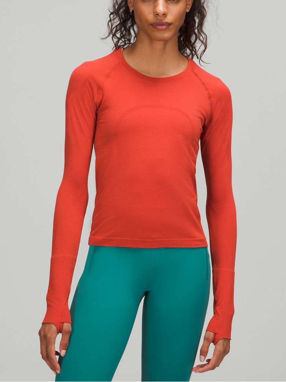 lululemon athletica Swiftly Tech Long Sleeve Shirt 2.0 Race Length Size 8